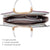 Saffiano Striped Briefcase Handbag - Dasein Bags