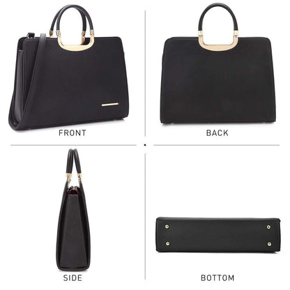 Pebble Texture Handbag with Matching Wristlet - Dasein Bags