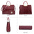 Fashion Pattern Embossed Handbag with Matching Wallet - Dasein Bags