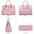 Women Flap-over Belt Top Handle Tote Satchel Purse Work Bag Matching Wristlet bag l Dasein - Dasein Bags