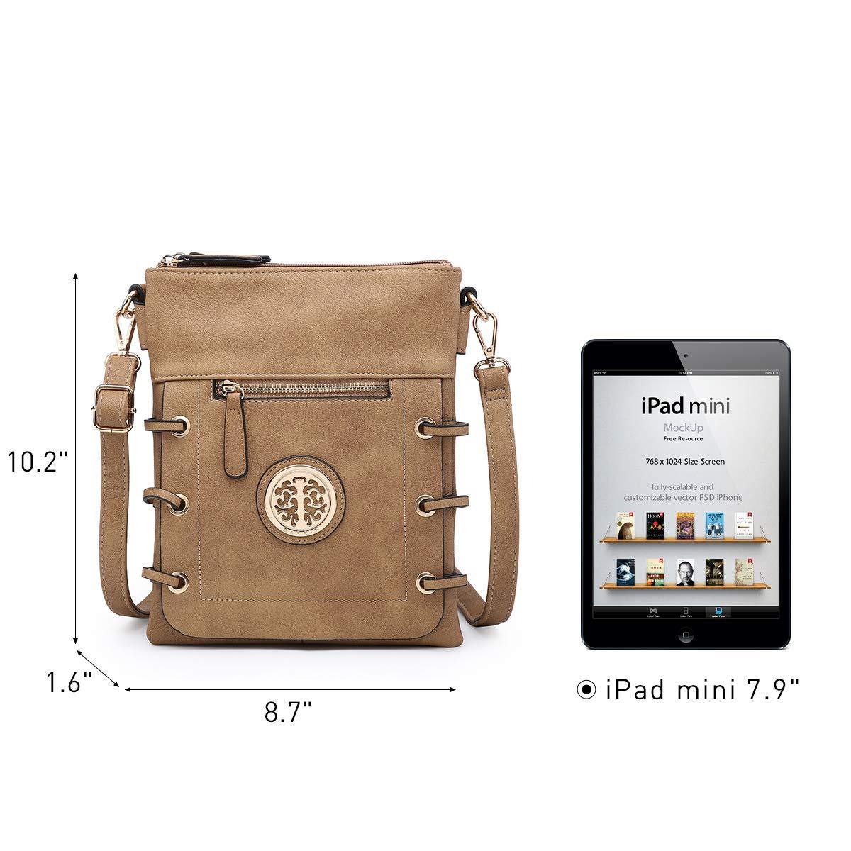 Small Size Emblem Retro Designer Crossbody Messenger Bag l Dasein - Dasein Bags