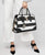 Two-Tone Handbag with Matching Wallet - Dasein Bags