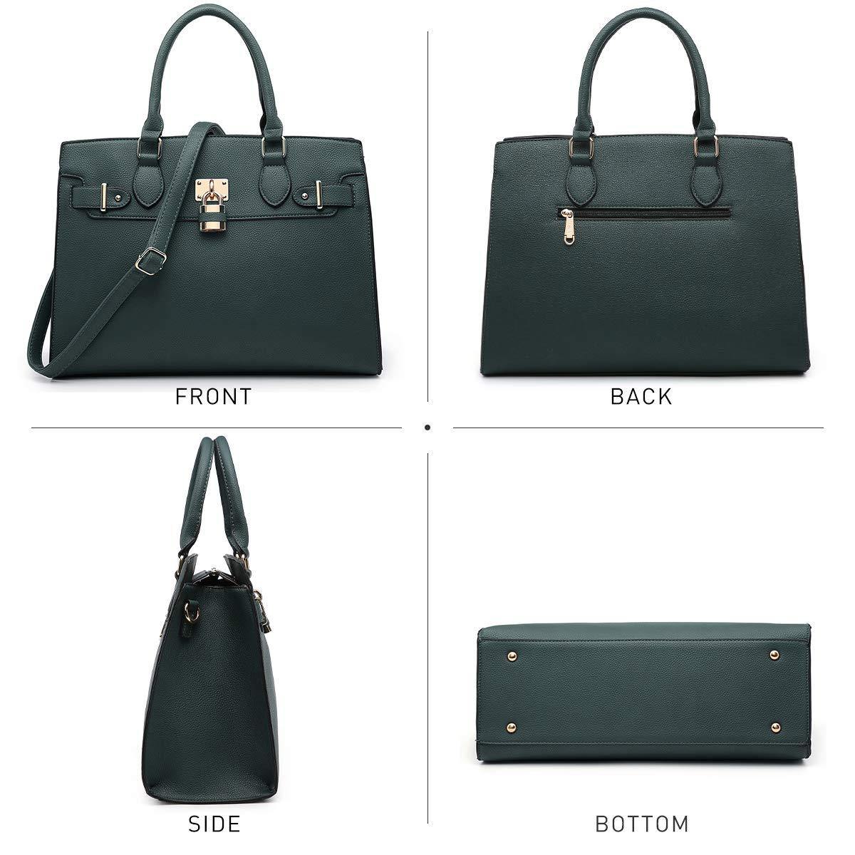 Classic Padlock Handbag with Matching Wallet - Dasein Bags