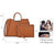 Pebble Texture Handbag with Matching Wristlet - Dasein Bags