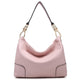 Fashion Large Corner Patched Smooth magnetic Closure Hobo Bag Dasein