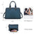 Gold-Tone Hardware Vegan Leather Textured Handbag with Matching Wallet l Dasein - Dasein Bags
