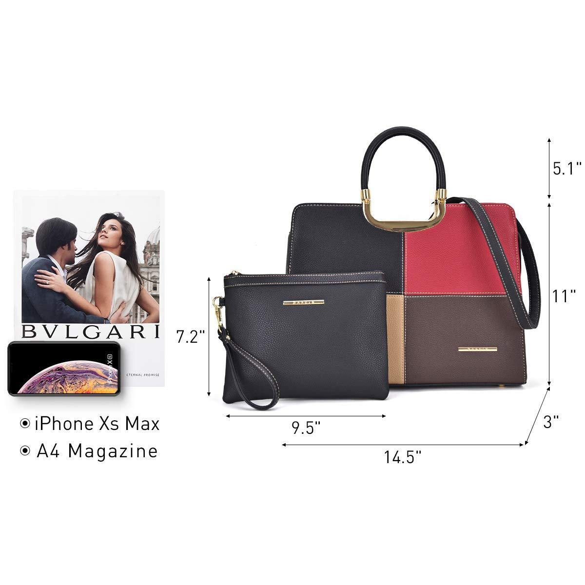 Pebble Texture Handbag with Matching Wristlet - Dasein Bags