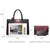 Two-tone 3-in-1 Handbag - Dasein Bags