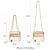 Push Lock Lightweight Vegan Leather Crossbody Bag With Chain Strap By Dasein - Dasein Bags