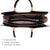 Saffiano Striped Briefcase Handbag - Dasein Bags