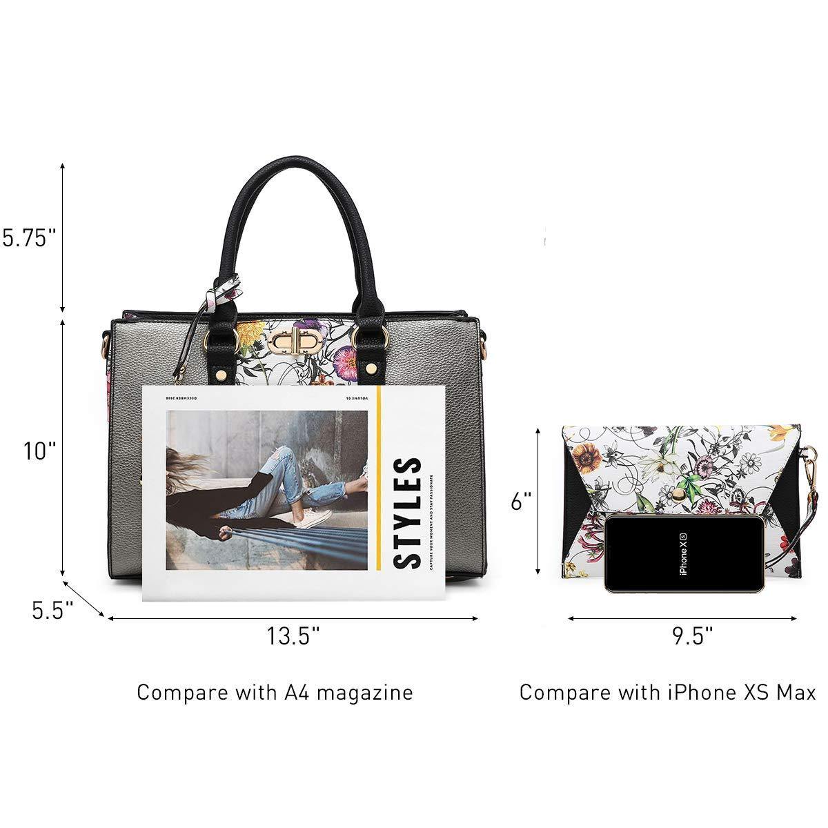 Two-tone 3-in-1 Handbag - Dasein Bags