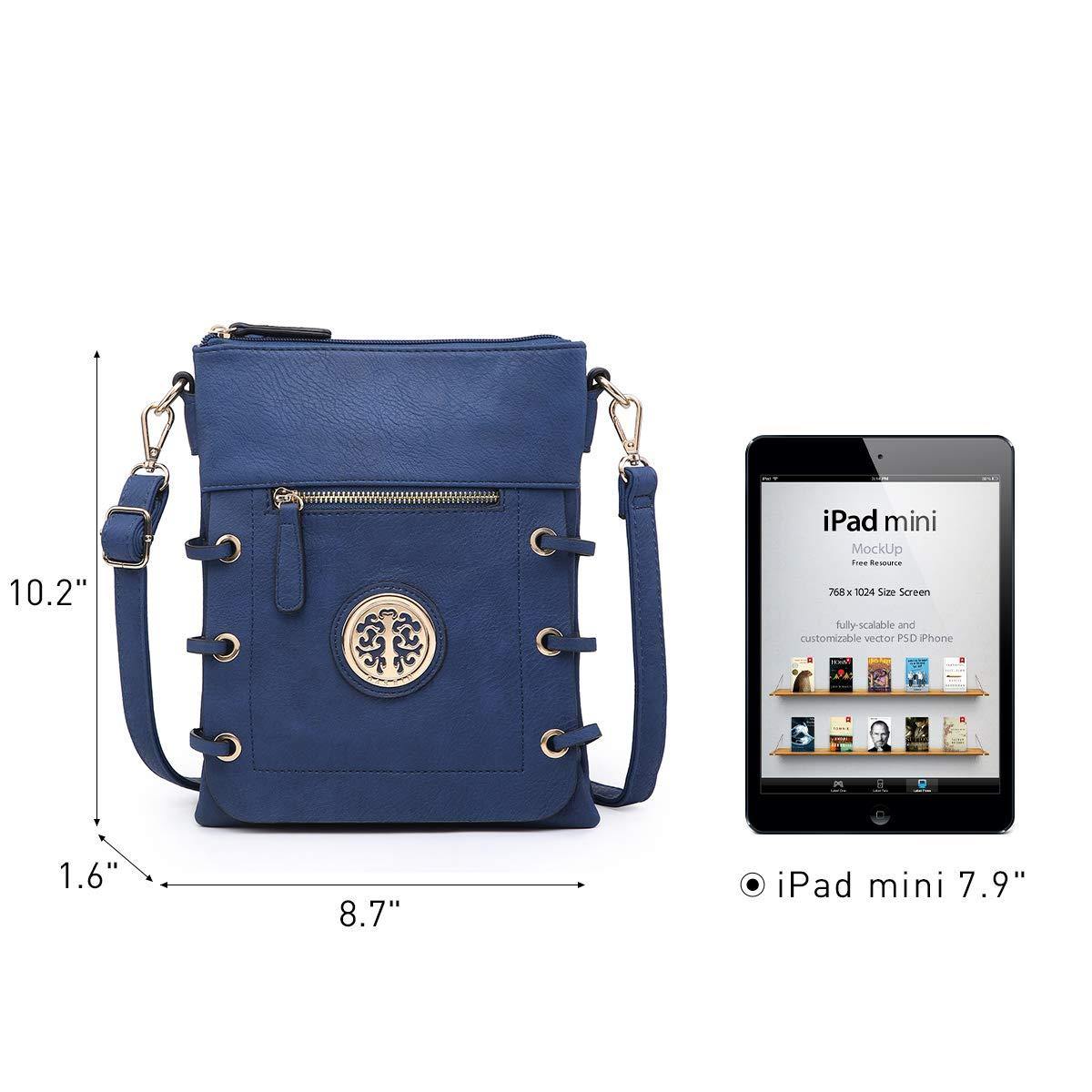 Small Size Emblem Retro Designer Crossbody Messenger Bag l Dasein - Dasein Bags