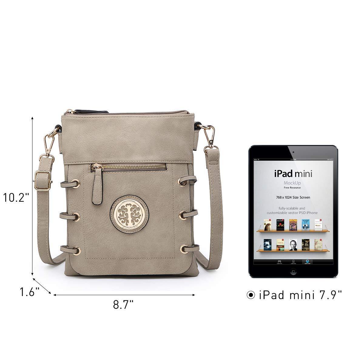 Small Size Emblem Retro Designer Crossbody Messenger Bag l Dasein - Dasein Bags