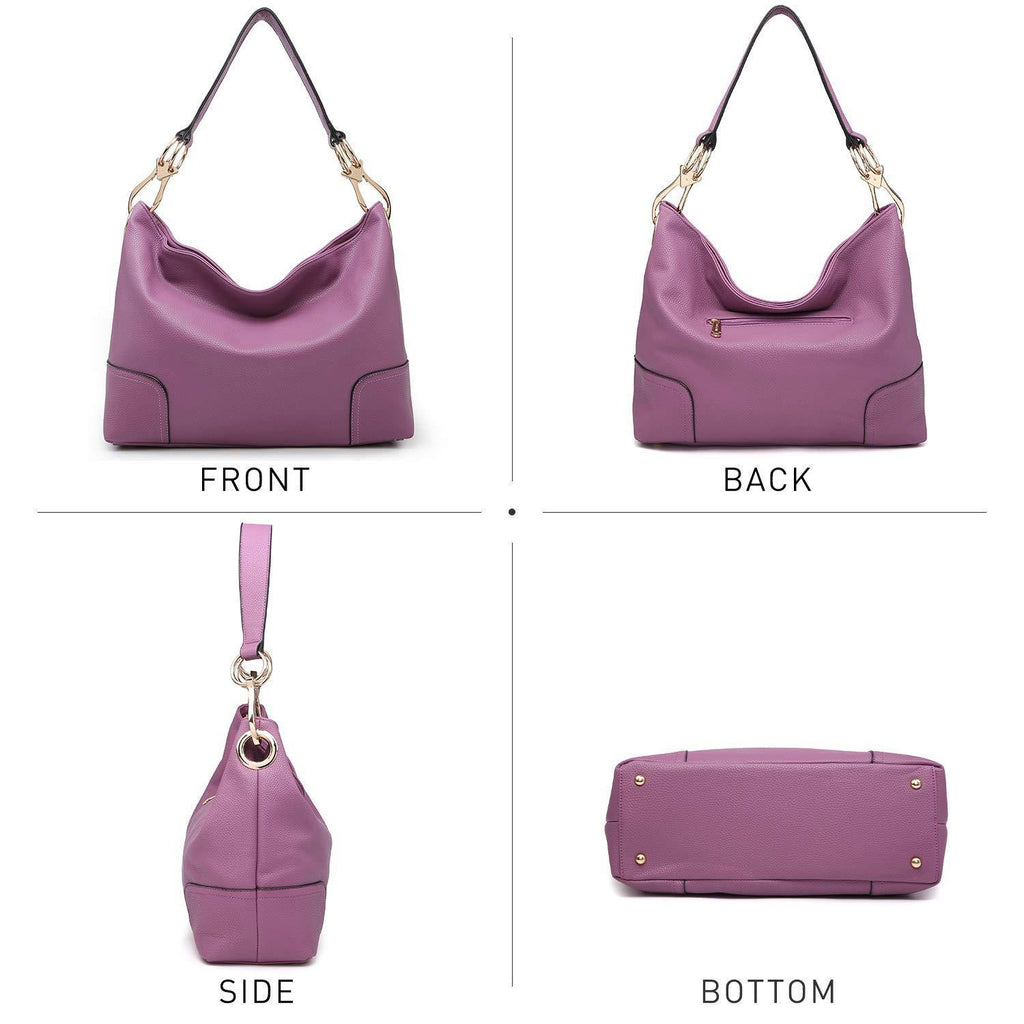 Large Corner Patched Hobo Bag - Dasein Bags