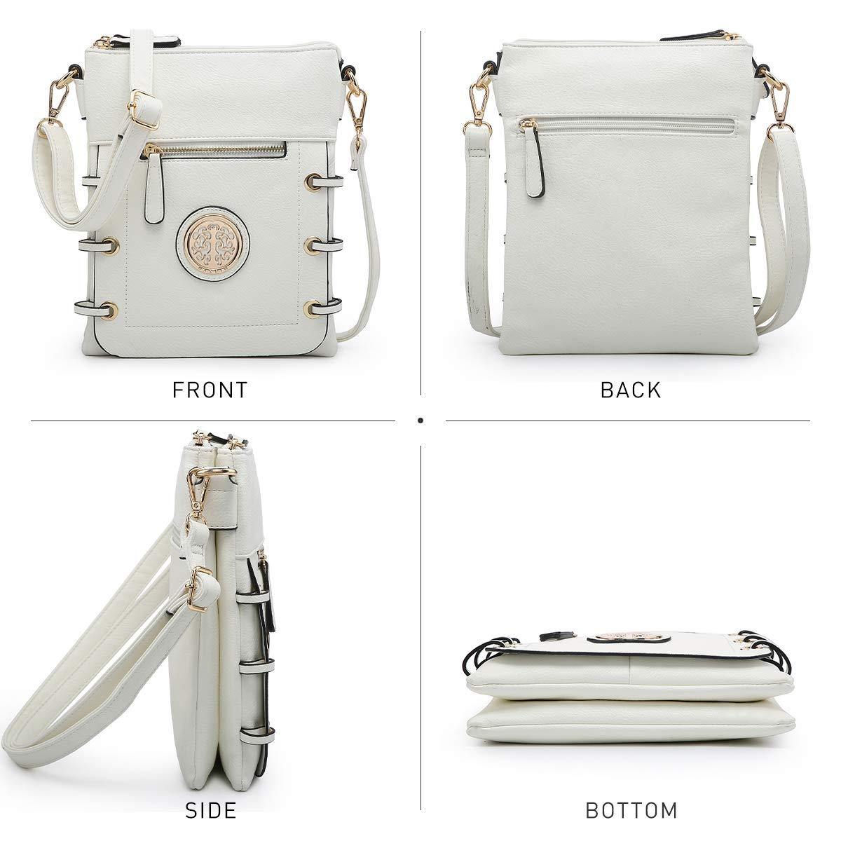 Small Size Emblem Retro Designer Crossbody Messenger Bag l Dasein - Dasein Bags