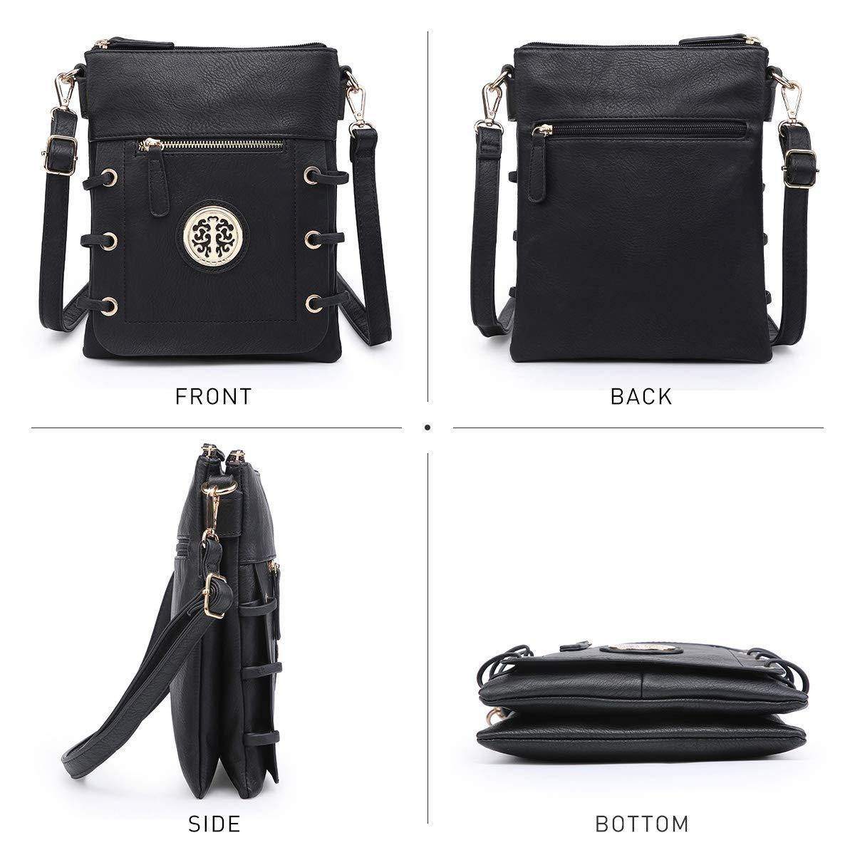 Small Size Emblem Retro Designer Crossbody Messenger Bag l Dasein - Dasein Bags