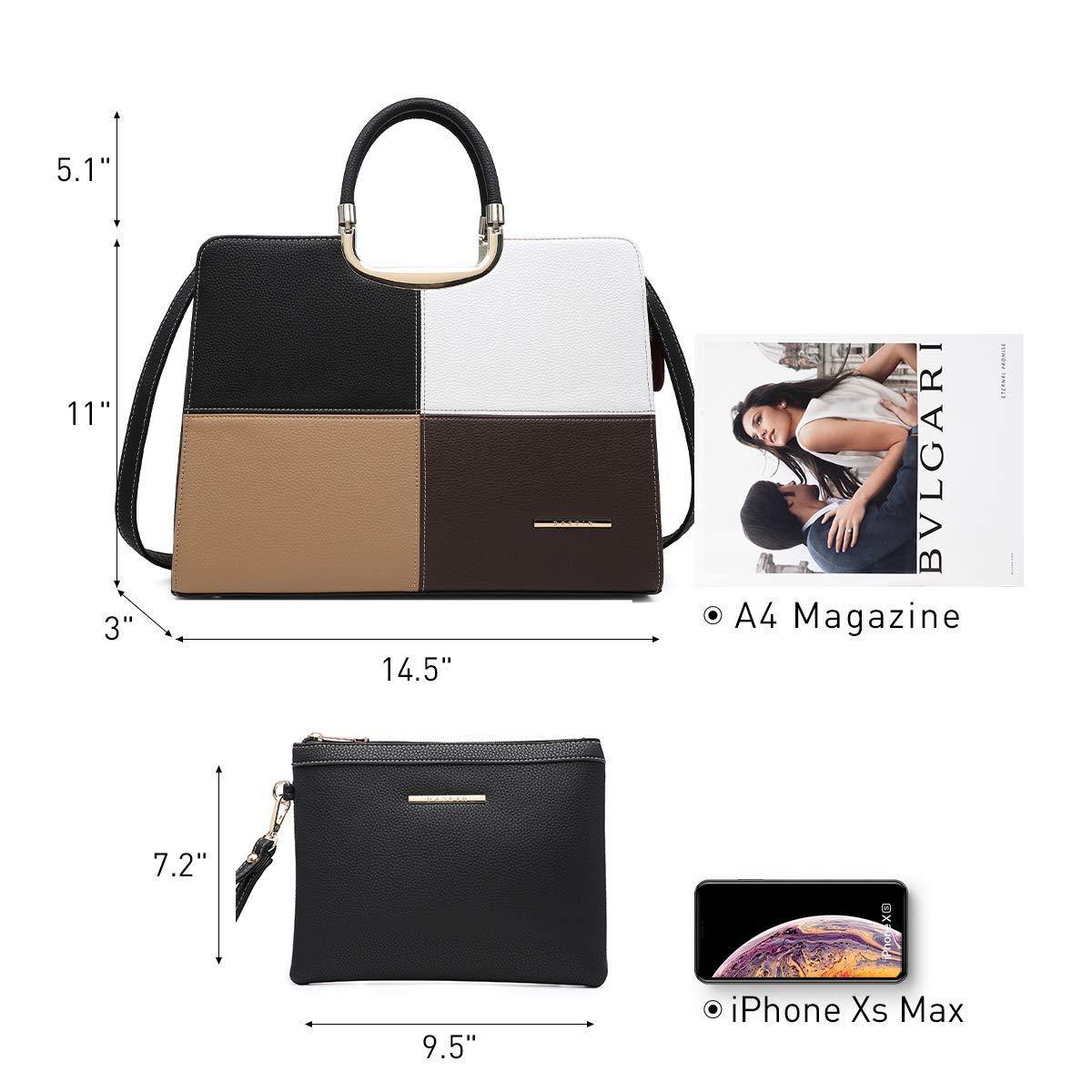 Pebble Texture Handbag with Matching Wristlet - Dasein Bags