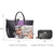 Fashion Stitching Color Large Tote Bag with Matching Wallet l Dasein - Dasein Bags