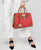 Two-Tone Handbag with Matching Wallet - Dasein Bags