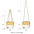 Push Lock Lightweight Vegan Leather Crossbody Bag With Chain Strap By Dasein - Dasein Bags