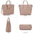 Solid-Color Emblem Tote Handbag - Dasein Bags