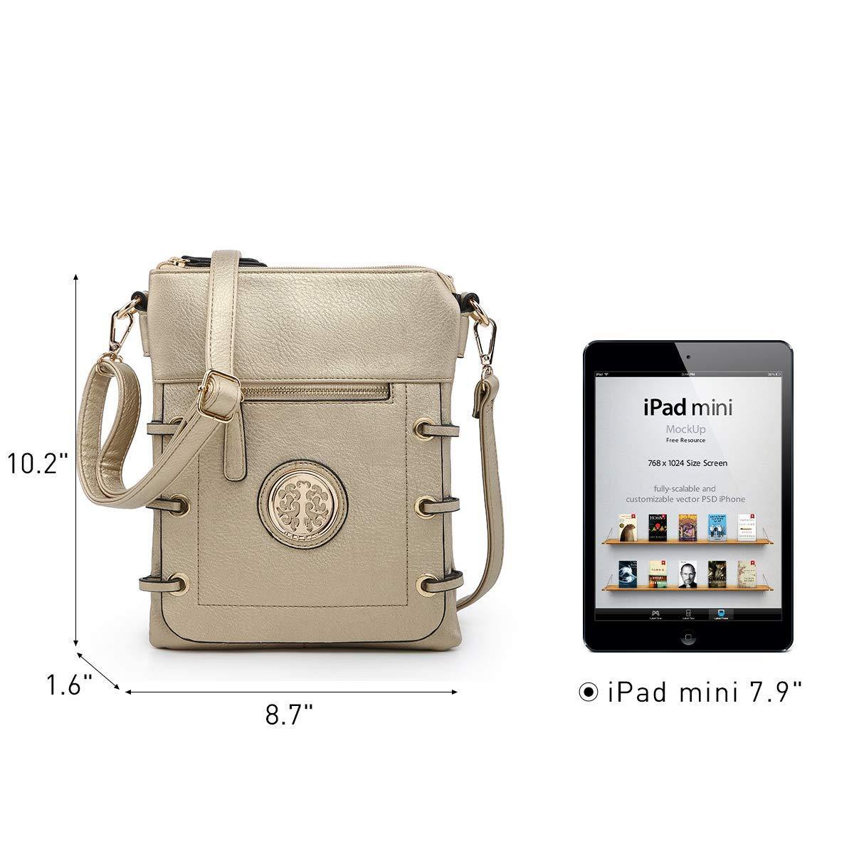 Small Size Emblem Retro Designer Crossbody Messenger Bag l Dasein - Dasein Bags