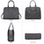 Gold-Tone Hardware Vegan Leather Textured Handbag with Matching Wallet l Dasein - Dasein Bags
