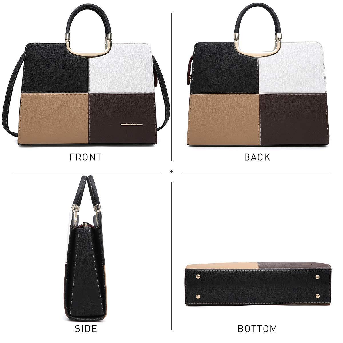 Pebble Texture Handbag with Matching Wristlet - Dasein Bags