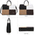Pebble Texture Handbag with Matching Wristlet - Dasein Bags
