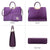 Fashion Pattern Embossed Handbag with Matching Wallet - Dasein Bags