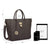 Solid-Color Emblem Tote Handbag - Dasein Bags