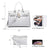 Classic Padlock Handbag with Matching Wallet - Dasein Bags