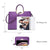 Fashion Pattern Embossed Handbag with Matching Wallet - Dasein Bags