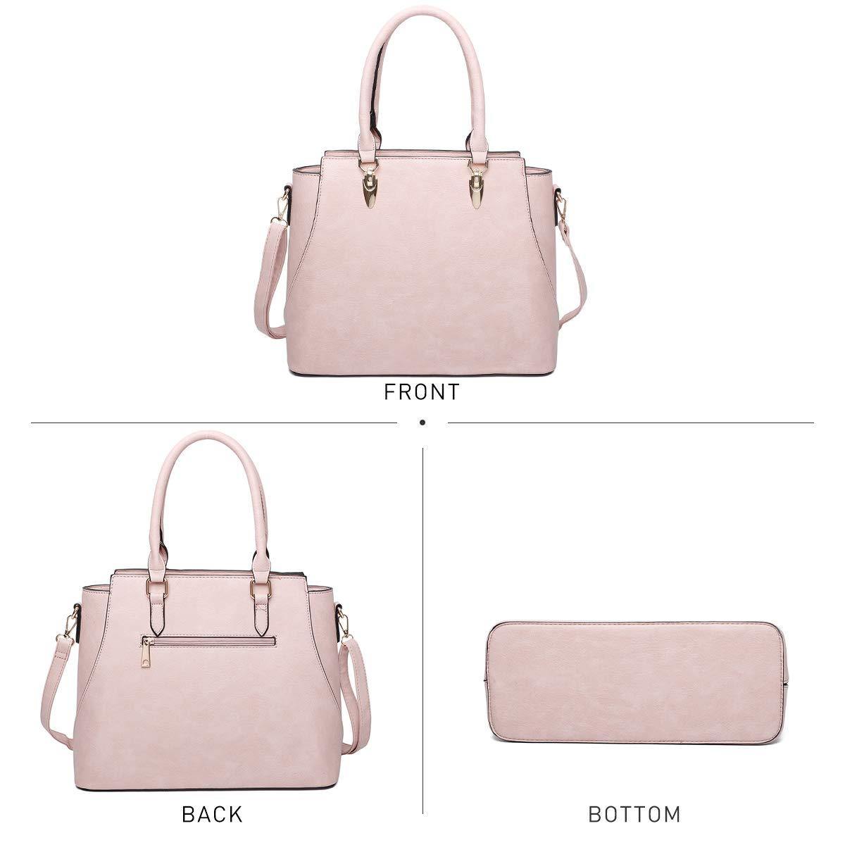 Womens Fashion Handbags Shoulder Bag Top Handle Satchel 3pcs Purse Set - Dasein Bags