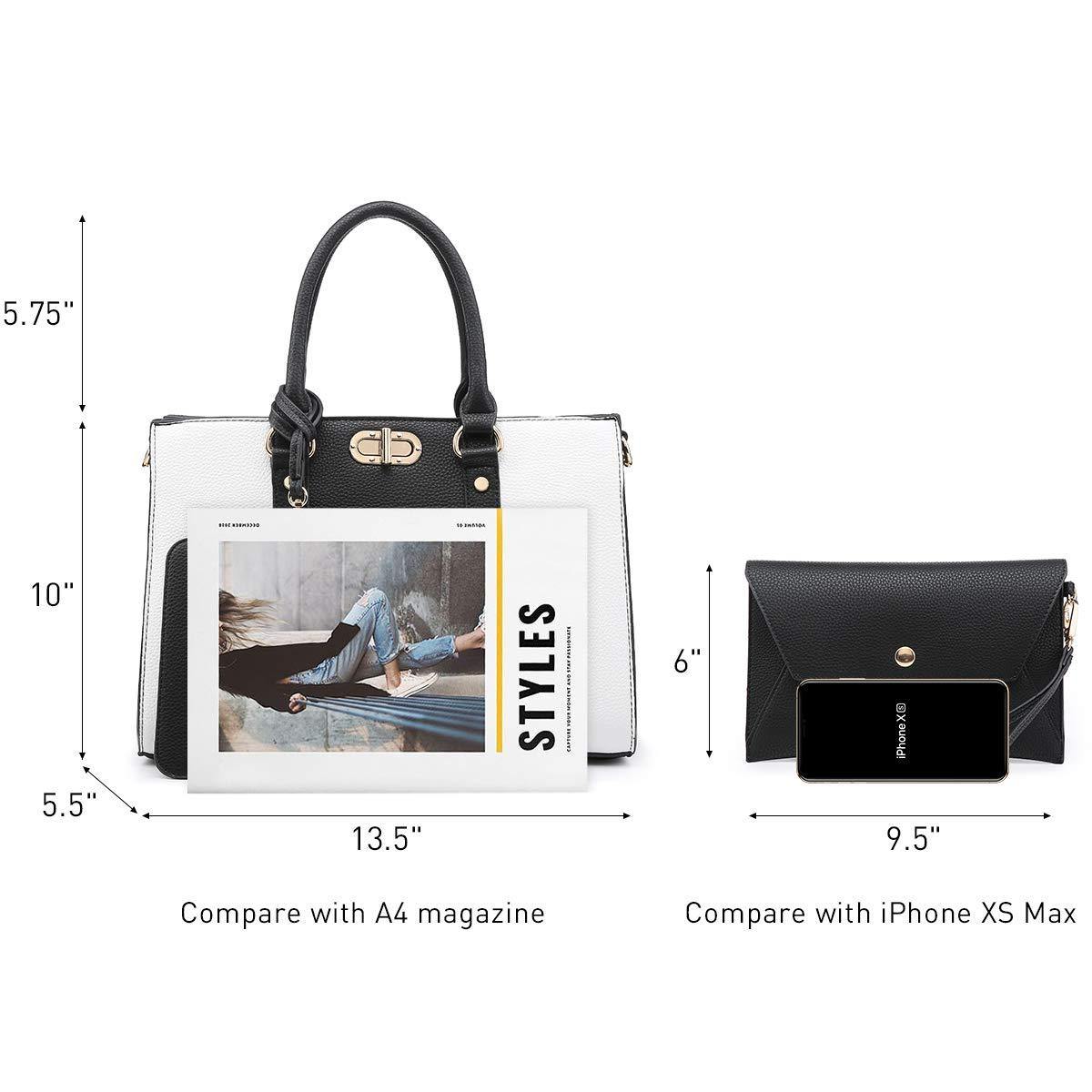 Two-tone 3-in-1 Handbag - Dasein Bags