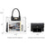Two-tone 3-in-1 Handbag - Dasein Bags