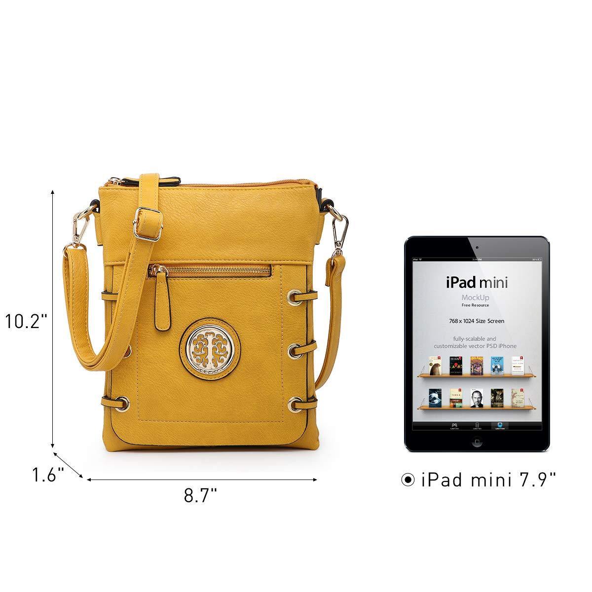 Small Size Emblem Retro Designer Crossbody Messenger Bag l Dasein - Dasein Bags