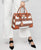 Two-Tone Handbag with Matching Wallet - Dasein Bags