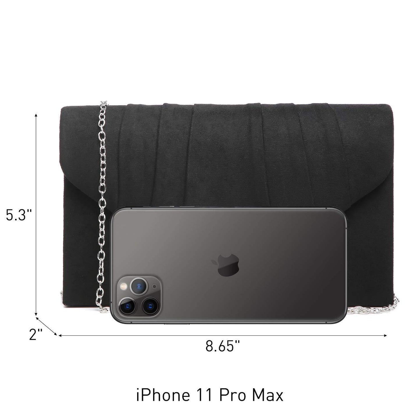 Dasein Women's Evening Bag Pleated Envelope Clutch l Dasein - Dasein Bags