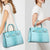 Fashion embossed Shoulder Top Handle Satchel Tote Bag with Matching Clutch l Dasein - Dasein Bags