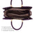 Fashion Pattern Embossed Handbag with Matching Wallet - Dasein Bags
