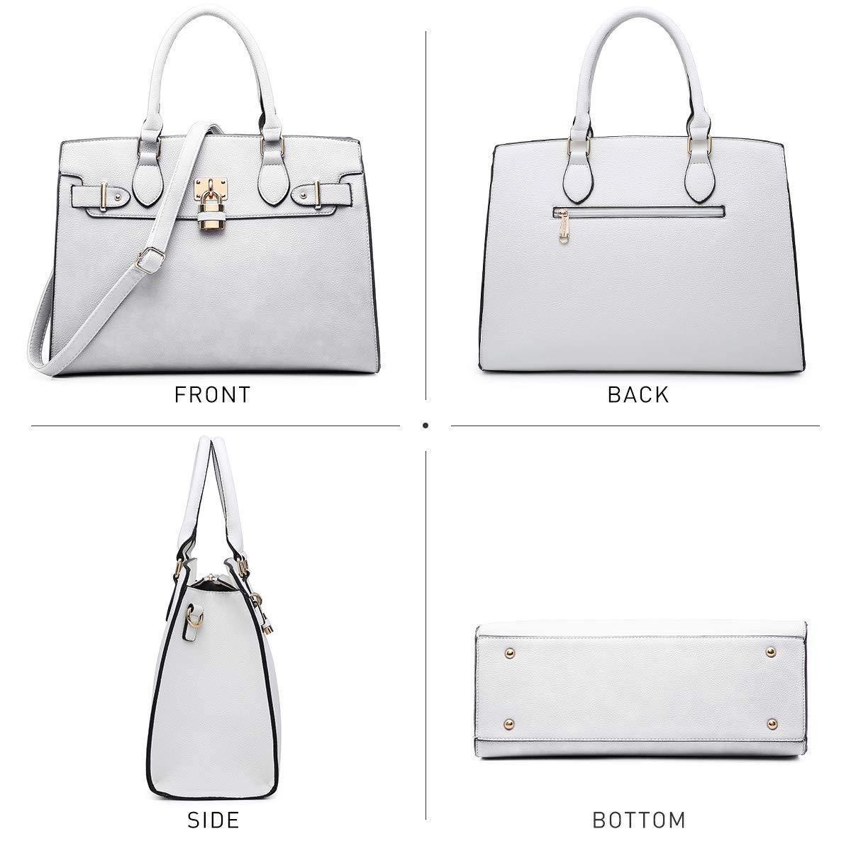 Classic Padlock Handbag with Matching Wallet - Dasein Bags