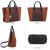 Fashion Stitching Color Large Tote Bag with Matching Wallet l Dasein - Dasein Bags