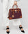 Two-Tone Handbag with Matching Wallet - Dasein Bags