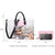 Fashion Stitching Color Large Tote Bag with Matching Wallet l Dasein - Dasein Bags