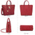 Solid-Color Emblem Tote Handbag - Dasein Bags