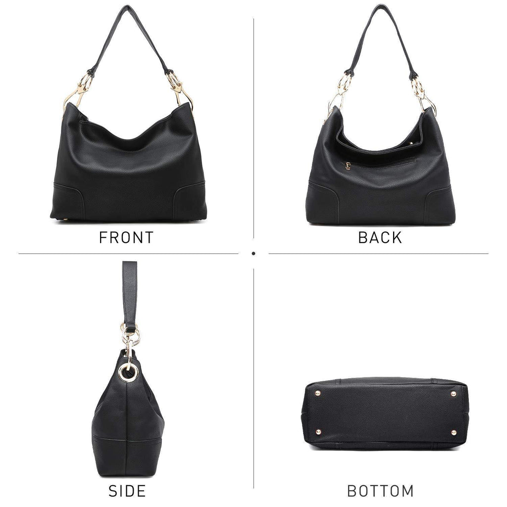 Large Corner Patched Hobo Bag - Dasein Bags