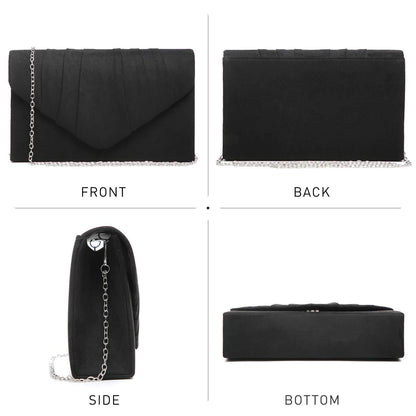 Dasein Women's Evening Bag Pleated Envelope Clutch l Dasein - Dasein Bags