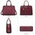Gold-Tone Hardware Vegan Leather Textured Handbag with Matching Wallet l Dasein - Dasein Bags