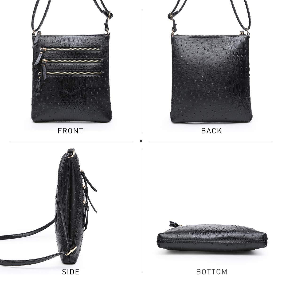 Women Lightweight Functional Multi Pocket Crossbody Bag l Dasein - Dasein Bags